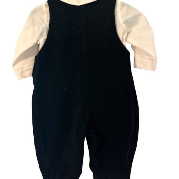 Velvet Vintage Train Jon Jon with Peter Pan Collared Shirt Snaps between legs - Picture 3 of 5